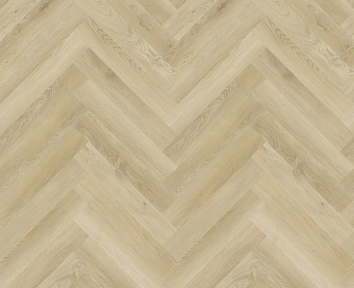 H04 Light Champagne - Woden Vinyl Herringbone Collection