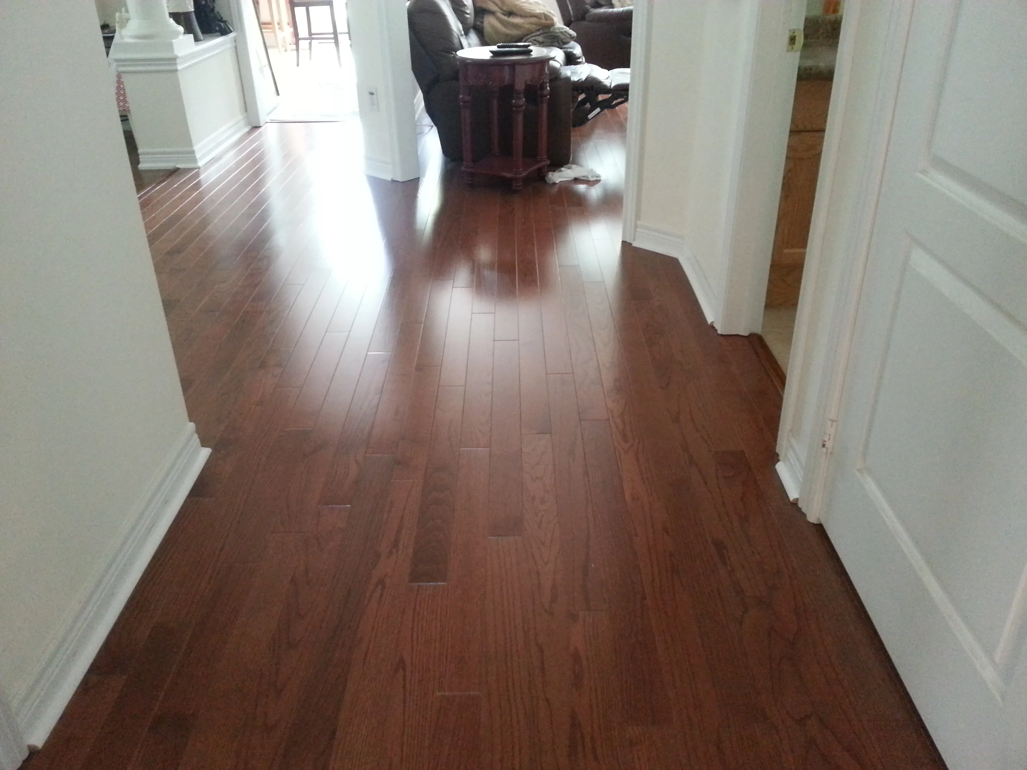 Modern vinyl plank flooring installation in GTA