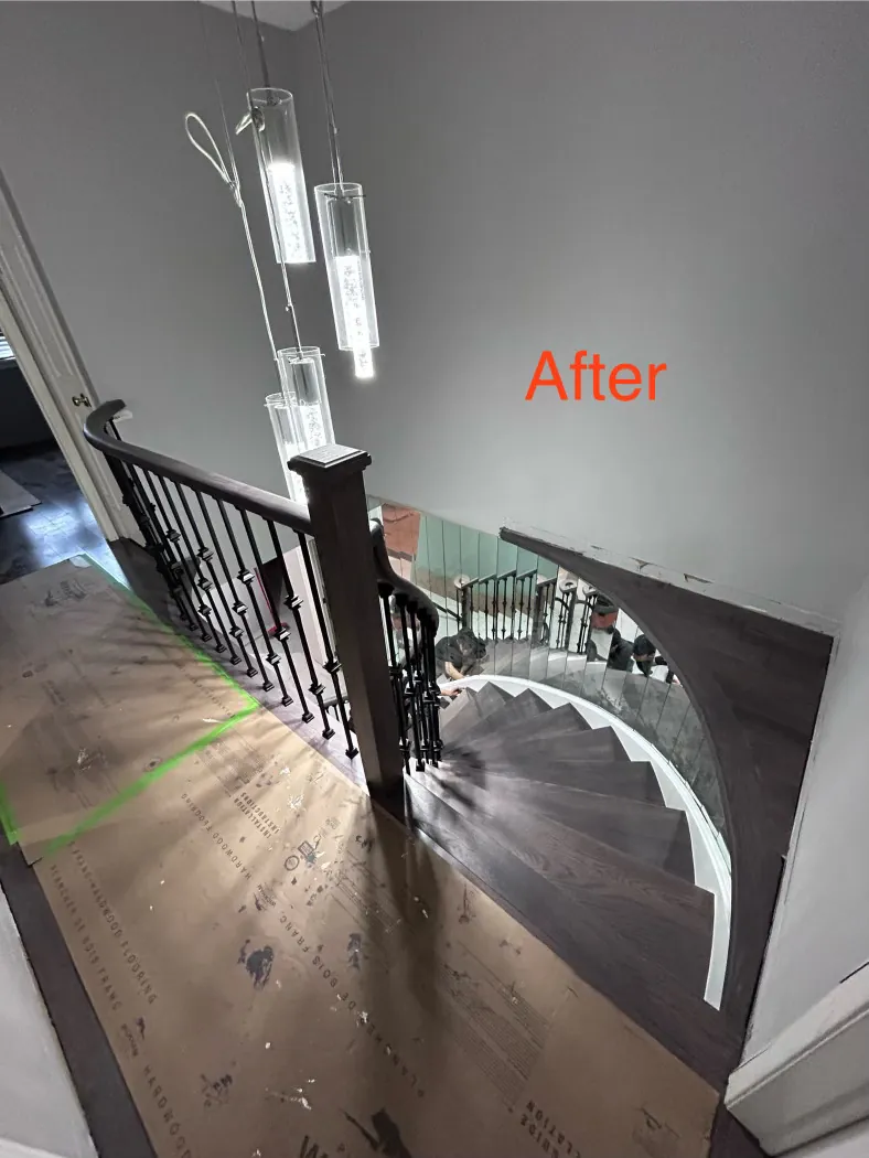 Staircase renovation project 16 by BBS Flooring in Markham