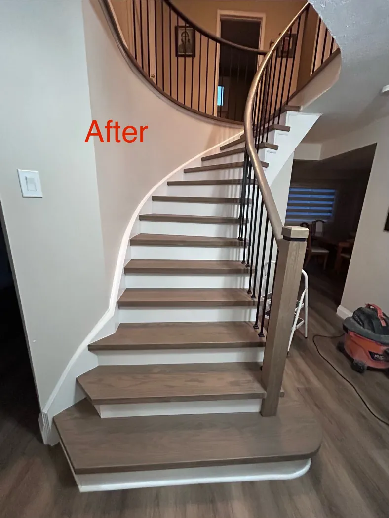Staircase renovation project 21 by BBS Flooring in Markham
