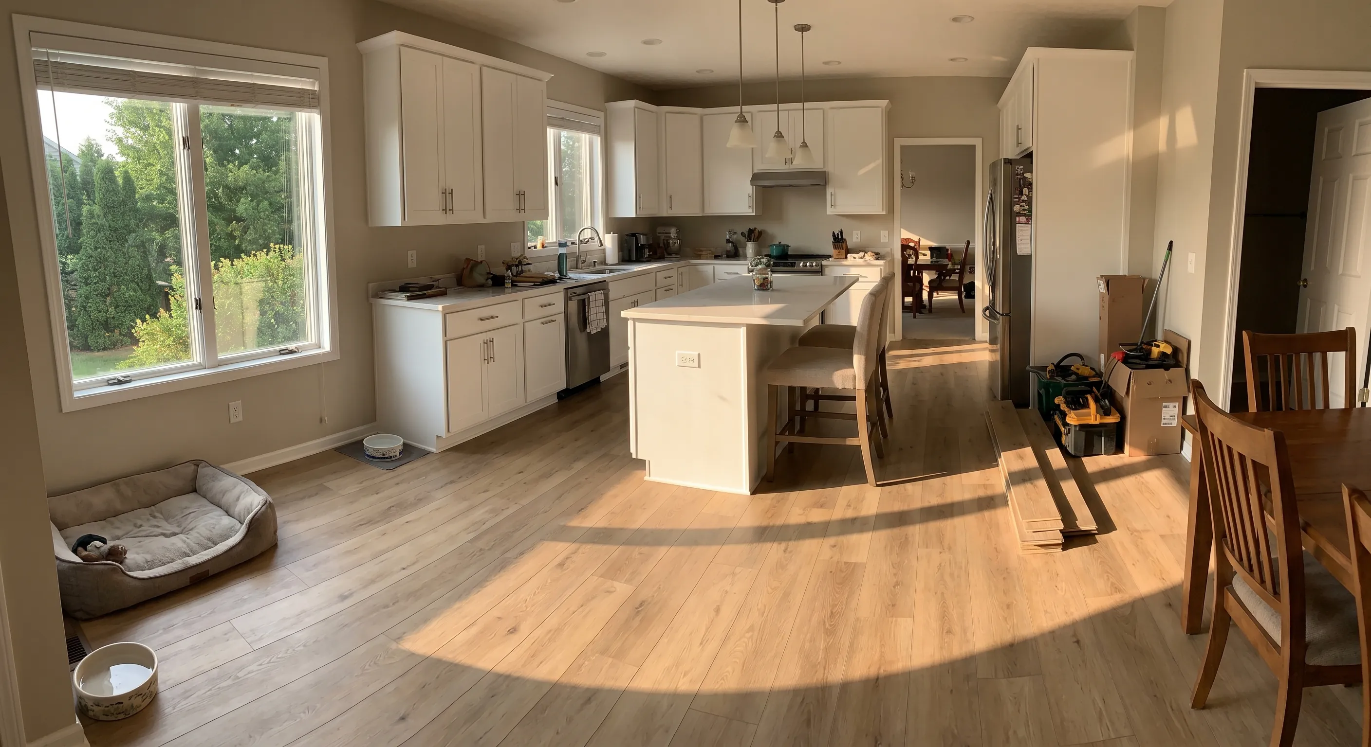 Premium Vinyl Flooring installation in Berczy Village