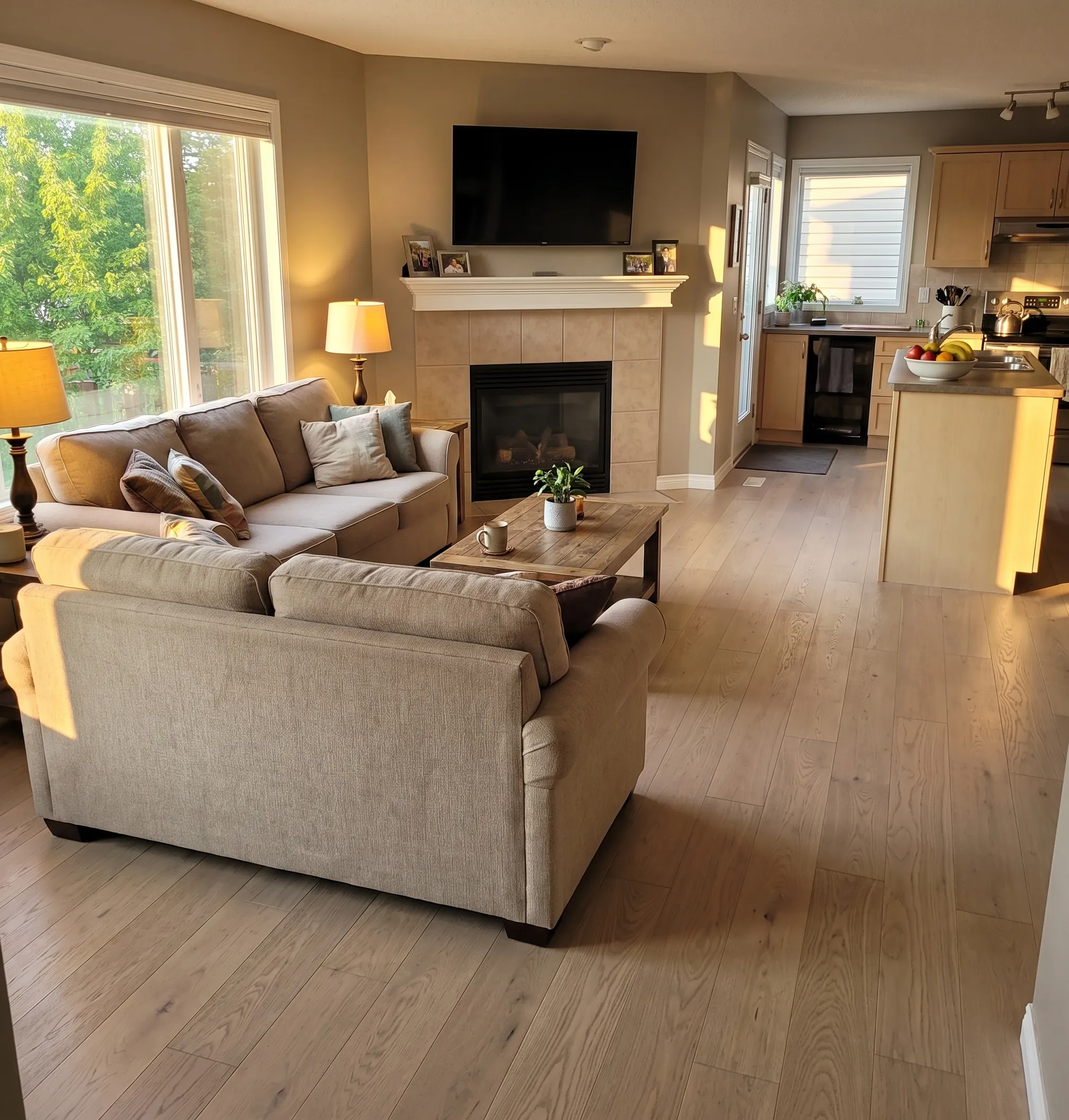 Premium Solid Hardwood installation in Milliken