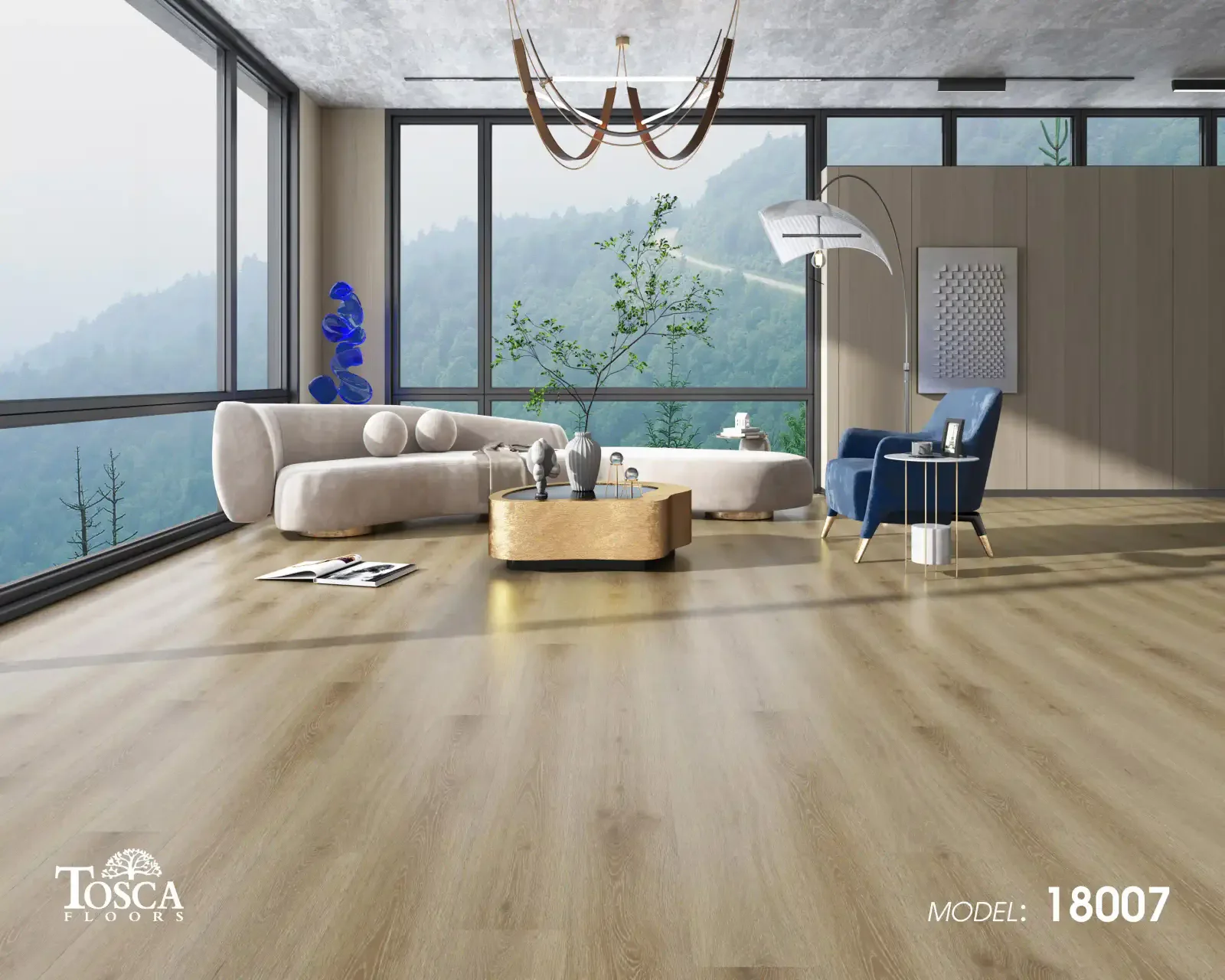 18007 Tosca 18000 Series 7mm Click SPC vinyl plank flooring plank at BBS Flooring Markham